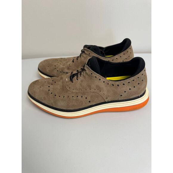 COLE HAAN ORIGINALGRAND ULTRA WING OX BROWN NUBUCK C32069 US SIZE 11 1/2M SHOE - Picture 6 of 9